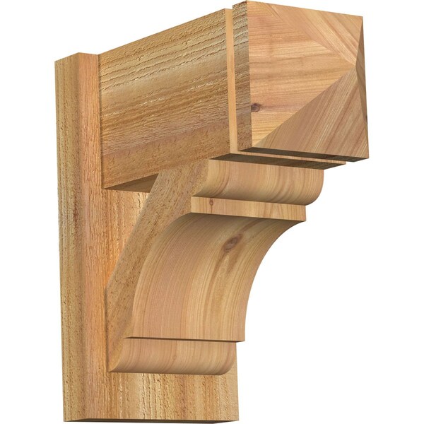 Ekena Millwork Olympic Arts & Crafts Rough Sawn Outlooker, Western Red Cedar, 8"W x 16"D x 16"H OUT08X16X16OLY03RWR - main